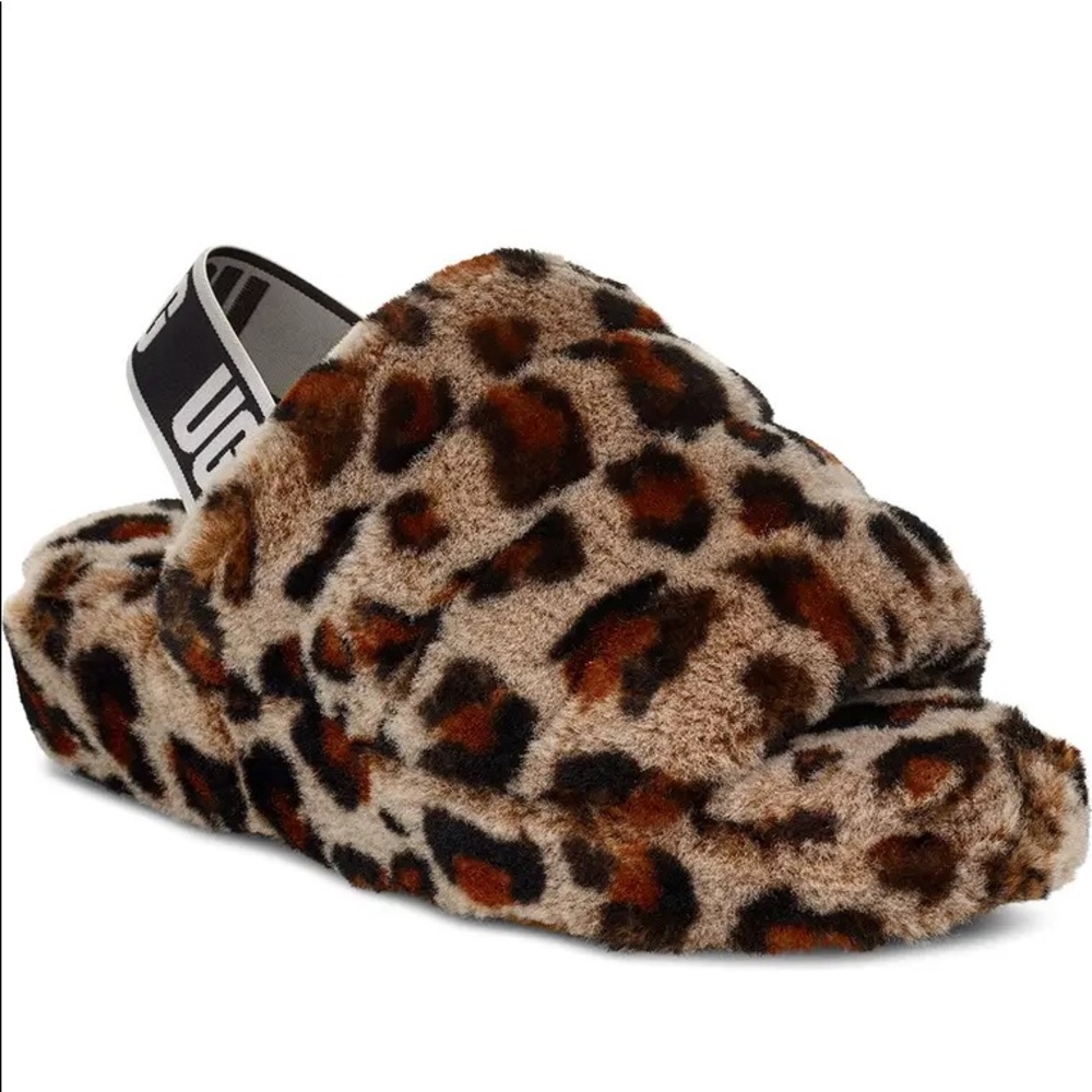 UGG Fluff Yeah Cheetah Slides